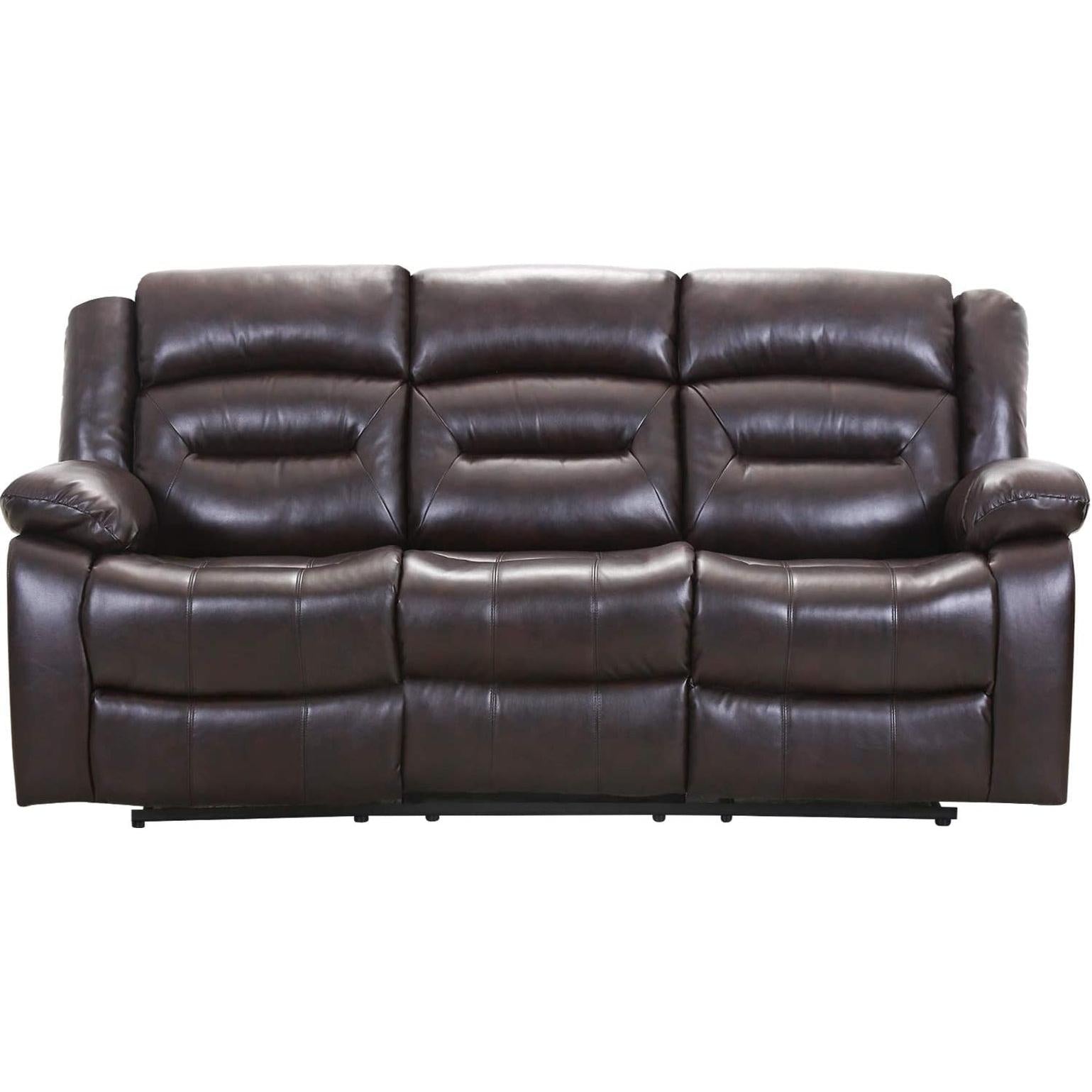 Gray 3 Seat Home Theater Recliner Sofa Set For Living Room-0